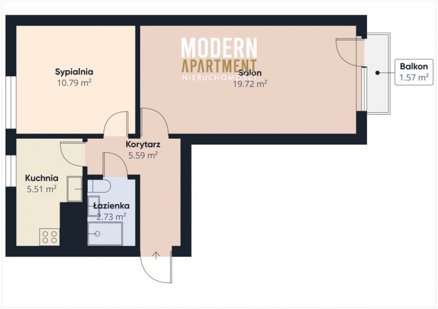 Gdańsk Przymorze, 629 000 zł, 45 m2, z balkonem miniaturka 11