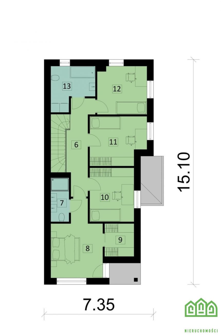 Dom developerski wolnostojący Osielsko 160/450m2 miniaturka 4