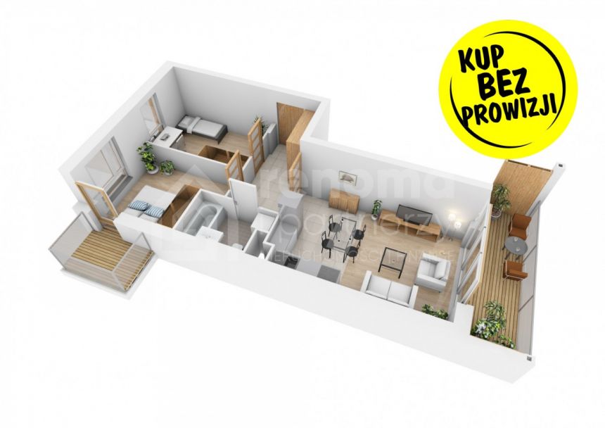 Mielno, 966 802 zł, 61.19 m2, M3 miniaturka 3