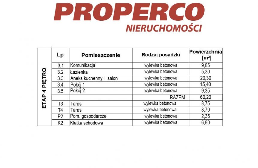 Mieszkanie 3 pok., 60,20 m2 z tarasem, Baranówek miniaturka 6