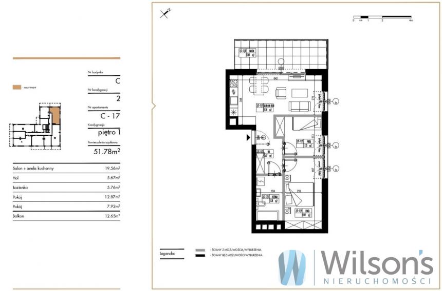 Olsztyn, 802 590 zł, 51.78 m2, M3 miniaturka 7