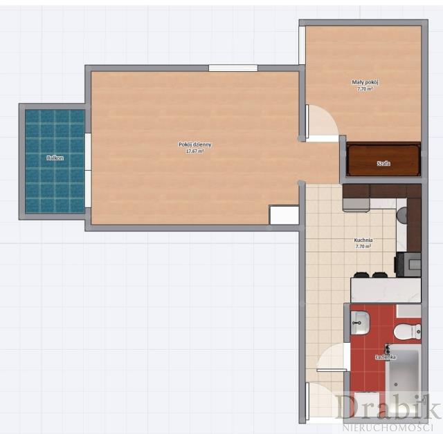 2-pokojowe z balkonem Wola Duchacka miniaturka 14