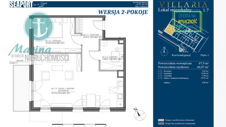 Gdynia Grabówek, 1 053 000 zł, 68.05 m2, z balkonem miniaturka 4