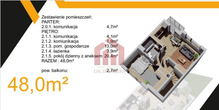 Mieszkanie 2-pokojowe Stan Dew na 01.2023 miniaturka 2