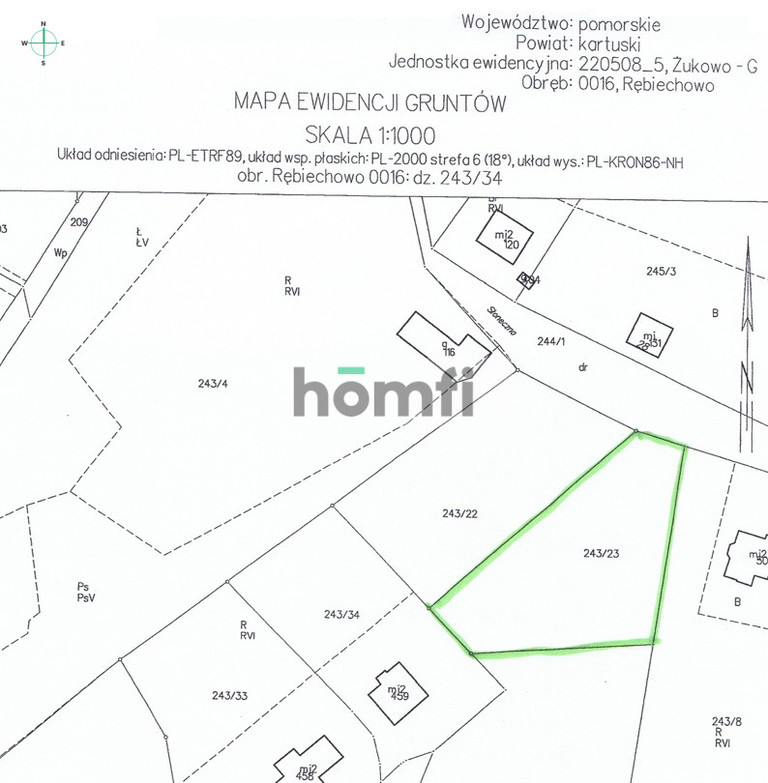 Działka budowlana pod dom - blisko PKM Rębiechowo miniaturka 8