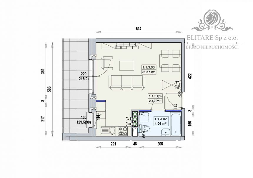 Mieszkanie 29,92m2 w PREMIUM jakość/ blisko Dworca Głównego miniaturka 3