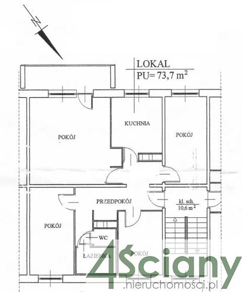 Warszawa Ursynów, 999 000 zł, 73.7 m2, kuchnia z oknem miniaturka 2