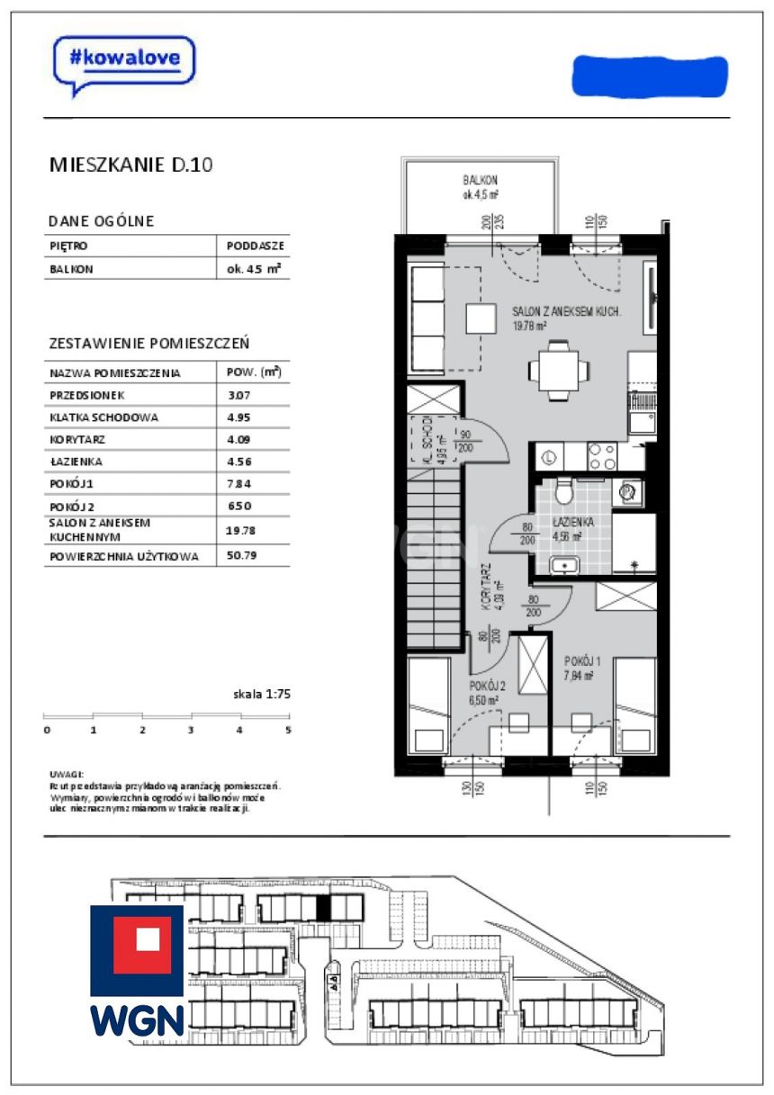 Borkowo, 499 000 zł, 50.79 m2, do wykończenia miniaturka 2