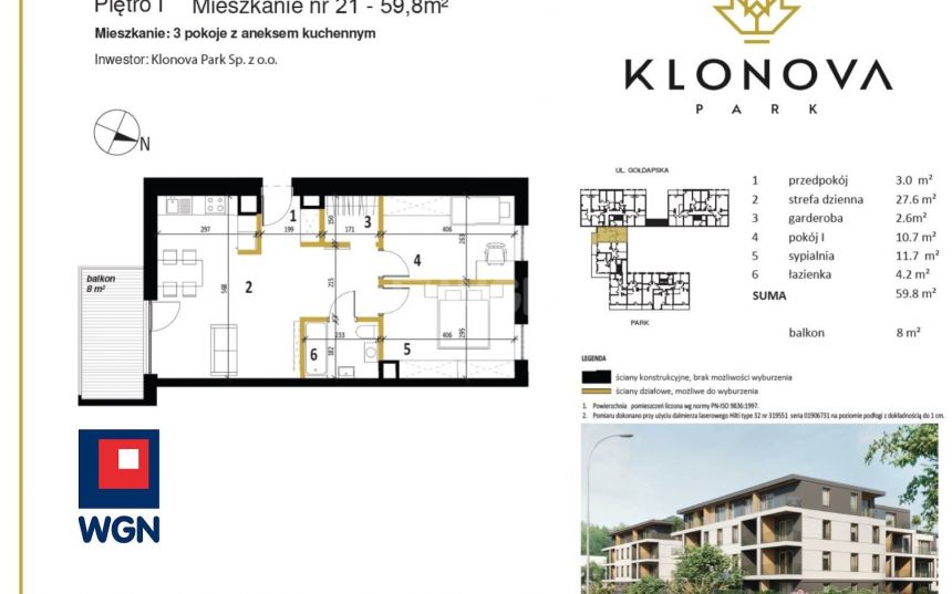 Olecko, 496 340 zł, 59.8 m2, z garażem miniaturka 7