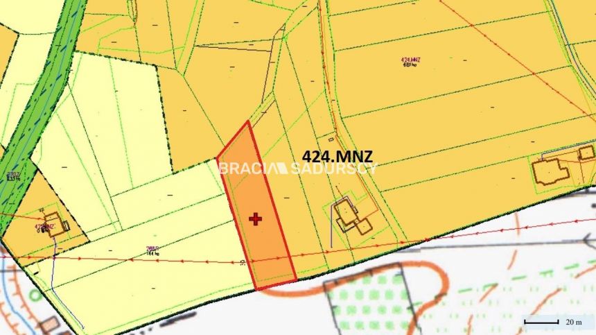 Kęty Młynek, 199 000 zł, 21.88 ar, budowlana miniaturka 3