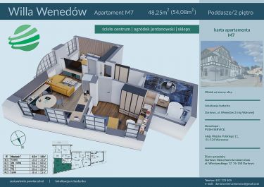 Darłowo, 482 500 zł, 48.25 m2, pietro 2, 3