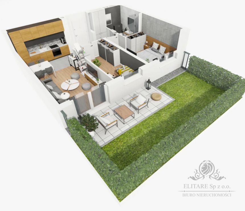 W REALIZACJI 08.2025/Mieszkanie 3pok, /60,60m2 + taras i ogrodu/ Księże Wielkie miniaturka 6