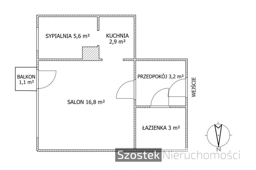 Częstochowa Tysiąclecie, 265 000 zł, 31.5 m2, z balkonem miniaturka 13
