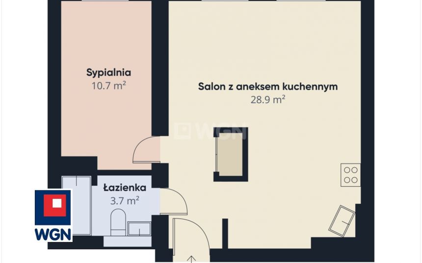 Kościan, 305 000 zł, 43.24 m2, pietro 1, 5 miniaturka 9