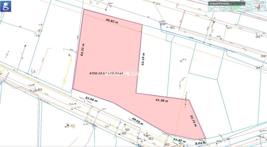 Krzeszowice, 1 350 000 zł, 43.63 ar, woda w drodze miniaturka 3