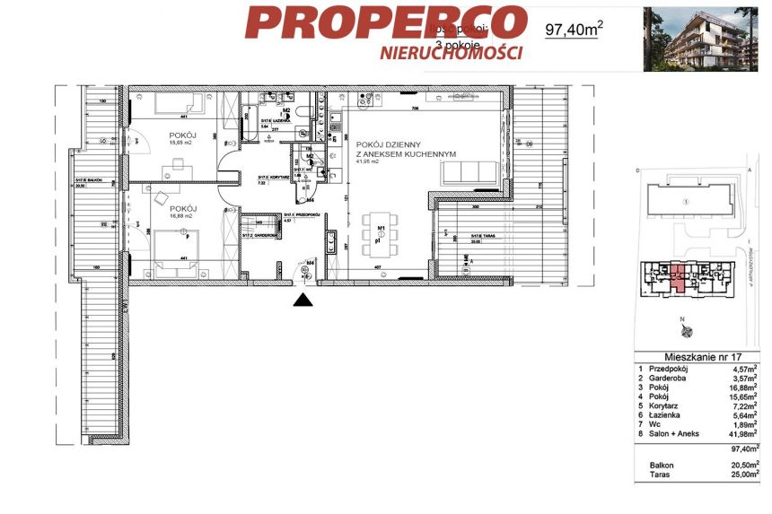 Nowy 3 pokojowy apartament, 97m2, Park Sosnowy miniaturka 10