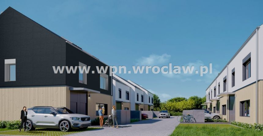 Nowe domy w zabudowie szeregowej, pd Wrocławia miniaturka 5