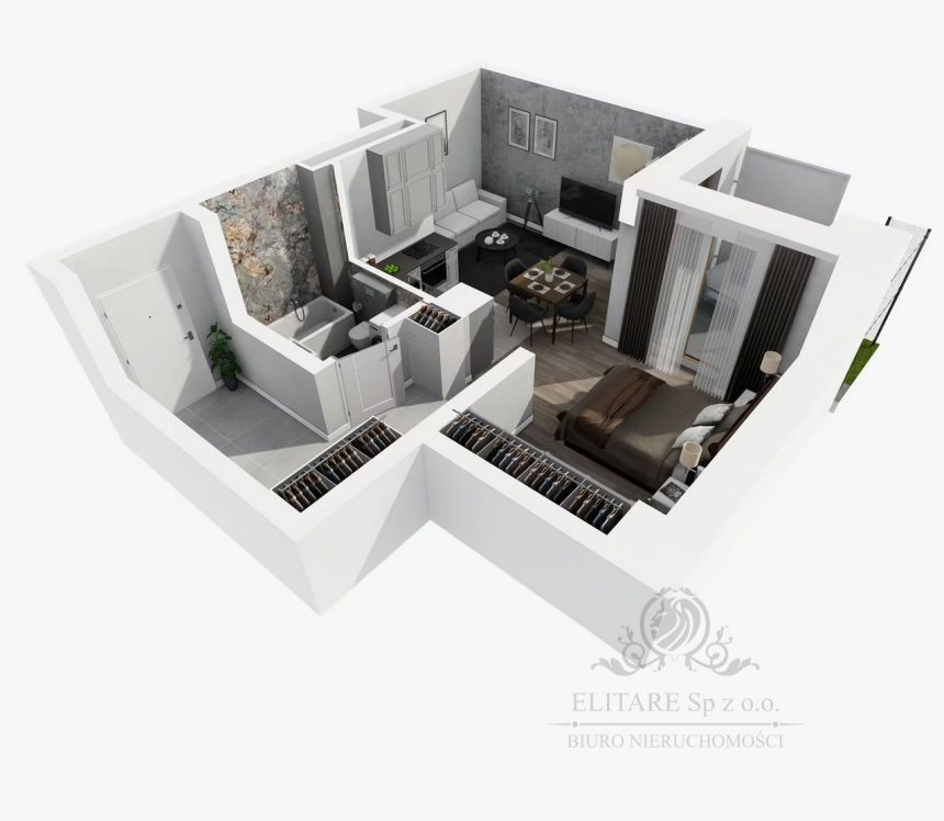 Mieszkanie 41,01m2 + ogórd i taras  widokiem na Odrę/Kleczków miniaturka 9