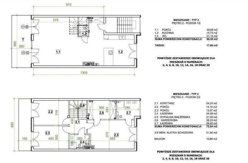 Nowy apartament 140m2 dwupoziomowy Kliny miniaturka 13