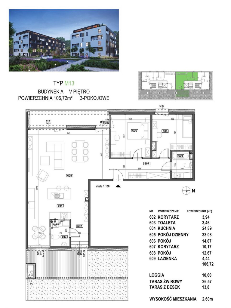 Przestrony apartament! TARAS/ 0% PCC! Tychy! miniaturka 2