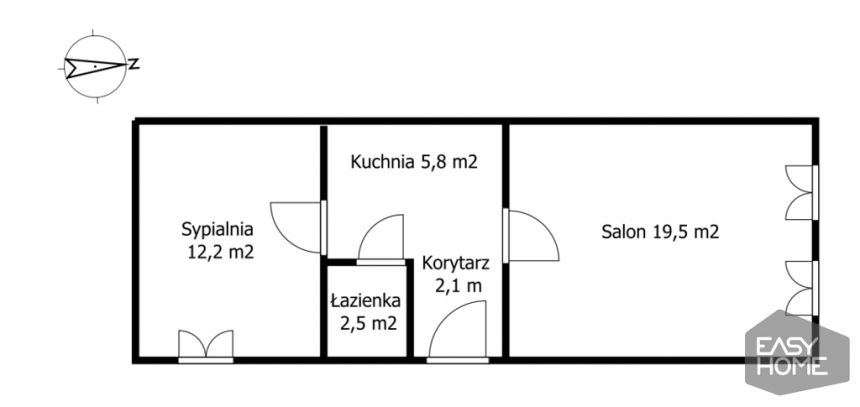 Bezczynszowe,  2 pokoje, 100 m od Starego Rynku. miniaturka 2