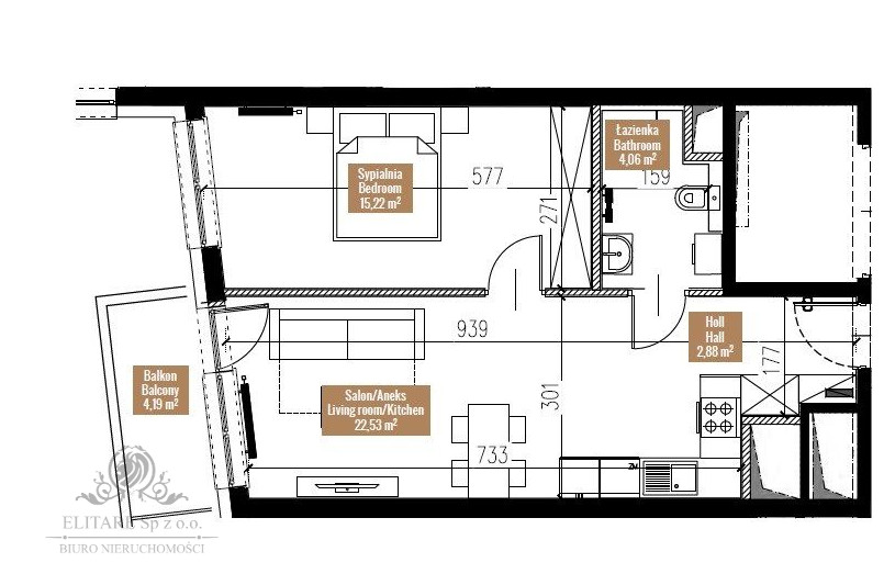 Apartament 2 pok/600m od Rynku/Pod klucz z meblami i AGD miniaturka 18