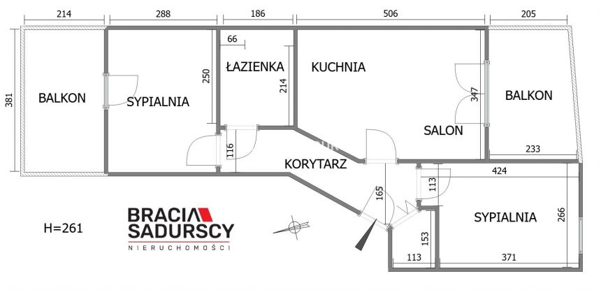 Kraków osiedle Żabiniec, 690 000 zł, 51.7 m2, umeblowane miniaturka 2