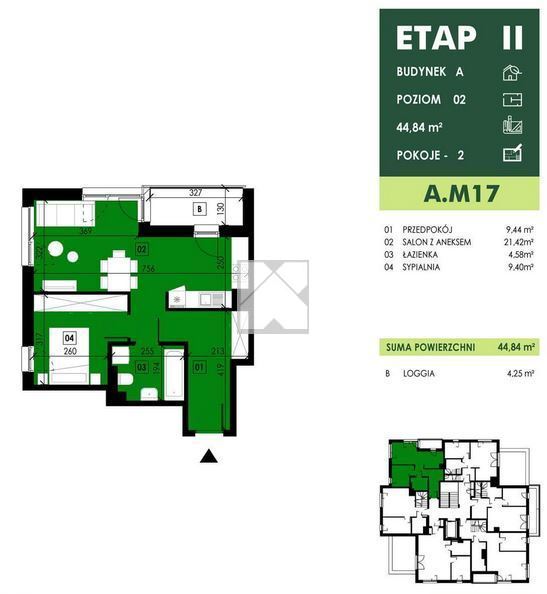 Nowa inwestycja, mieszkanie 44,84 m2| Przybyszówka miniaturka 4