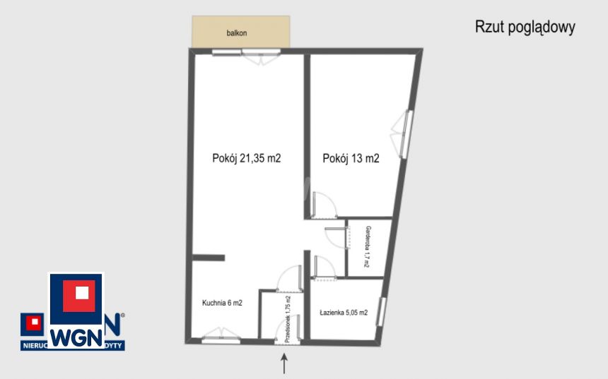Poznań Stary Grunwald, 489 000 zł, 50.11 m2, z garażem miniaturka 14