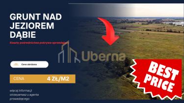 Działka rolna niezabudowana nad jeziorem