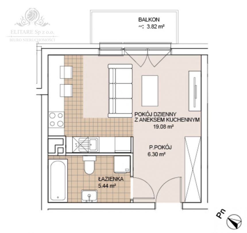 GOTOWE/Mieszknie 1pok, 30,82m2 z balkonem /Wrocław Szczepin miniaturka 2