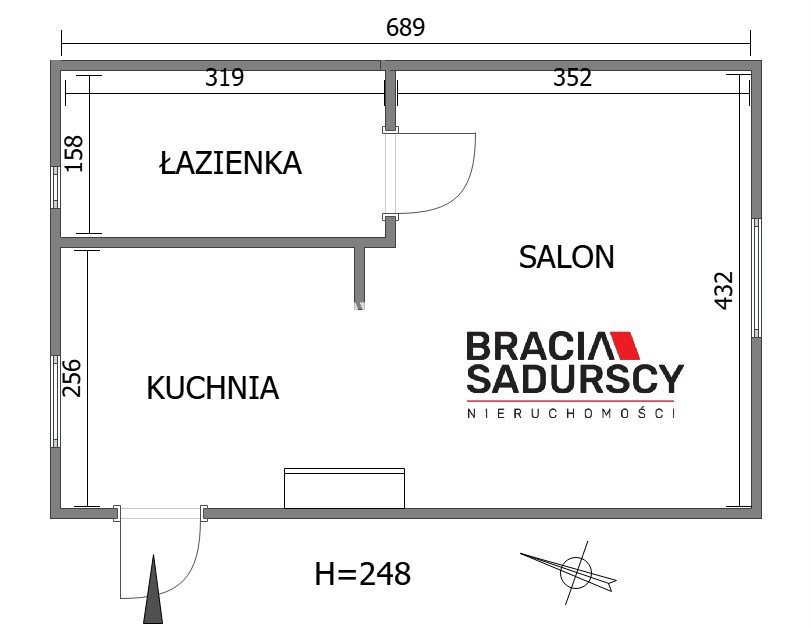 Wawrzeńczyce, 280 000 zł, 36 m2, aneks kuchenny miniaturka 21