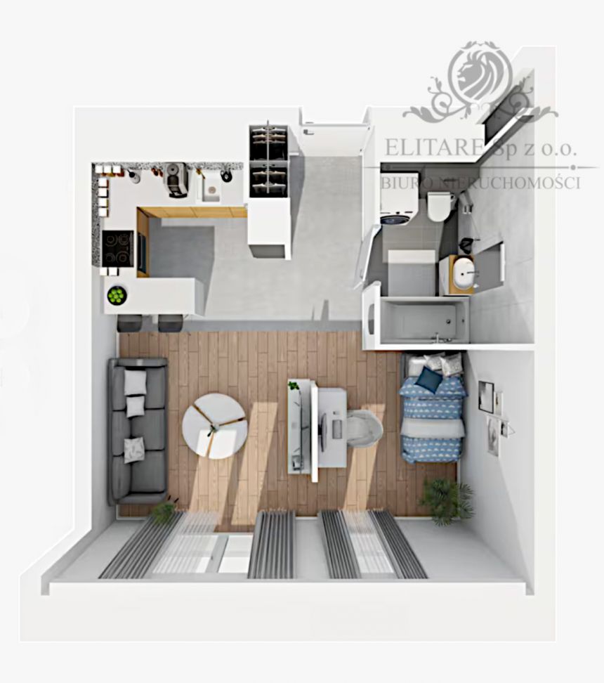Mieszkanie nowe 32,44m2 ,2 pok. w Centrum Wrocławia/Stare Miasto miniaturka 4