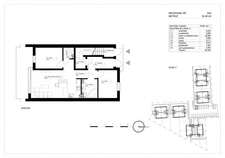 Banino, 429 000 zł, 62.48 m2, M4 miniaturka 6