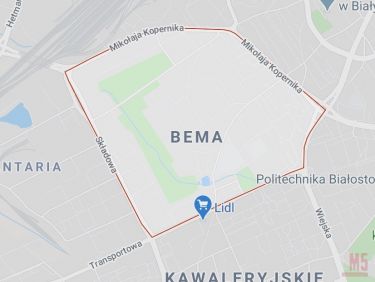 Białystok Bema, 1 088 000 zł, 5.44 ar, inwestycyjna