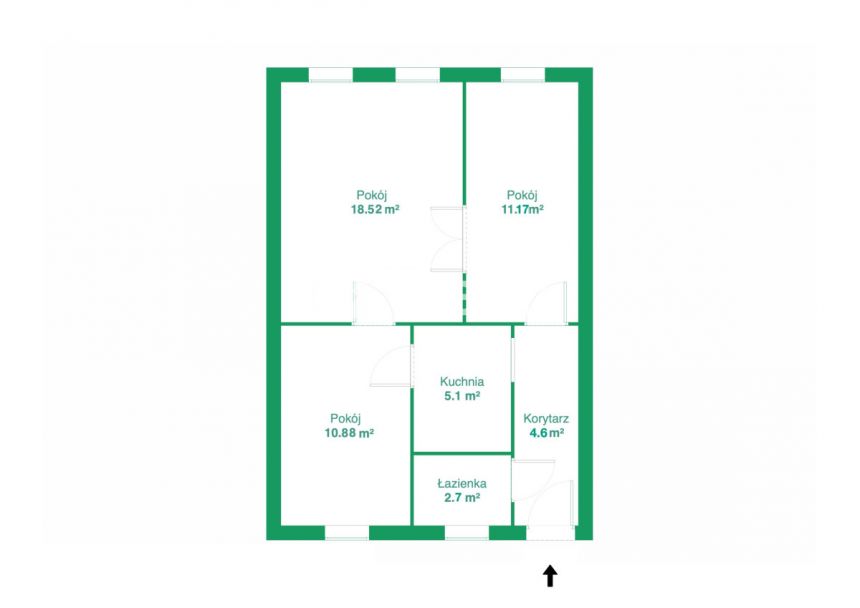 Gdańsk Orunia, 485 000 zł, 52.5 m2, z miejscem parkingowym miniaturka 19