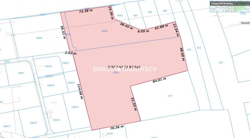 Bodzanów, 2 320 000 zł, 1.82 ha, budowlana miniaturka 3