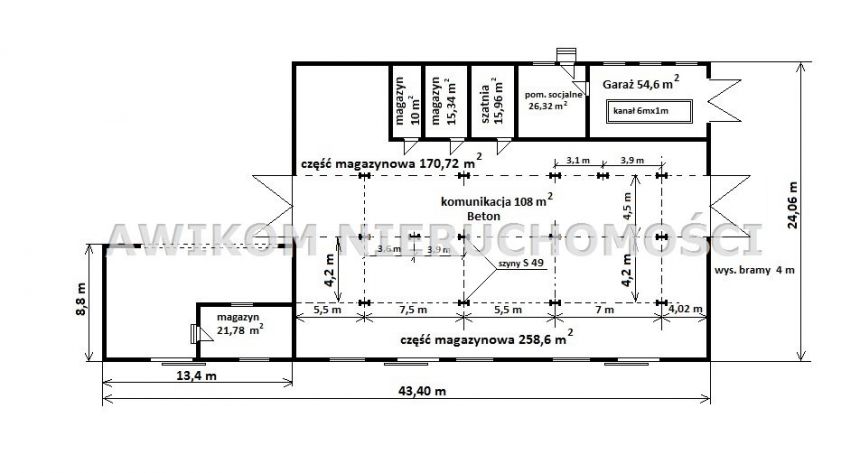 Kowiesy, 1 350 000 zł, 27500 m2, produkcyjno-magazynowy - zdjęcie 1