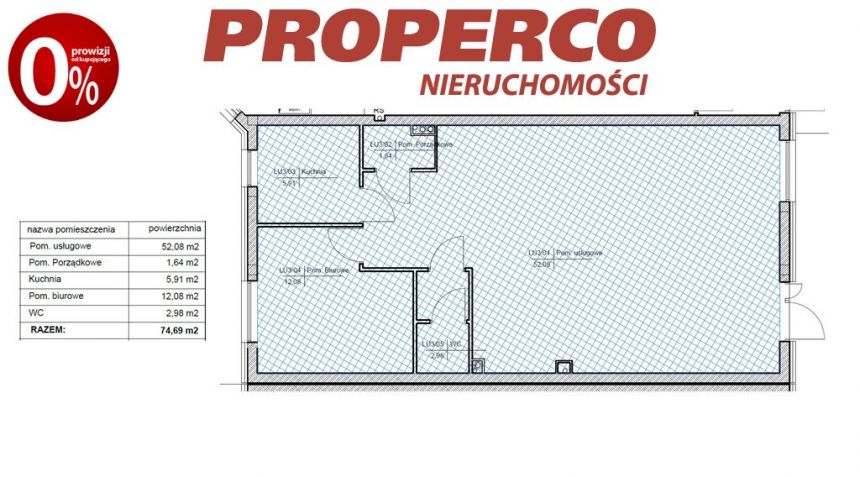 Lokal usługowy, 74m2, parter, Piaski, ul. Witosa - zdjęcie 1