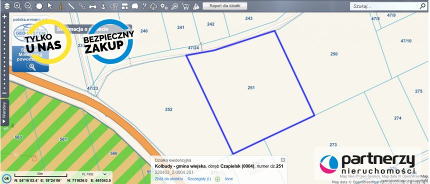 Czapielsk, 485 000 zł, 30.71 ar, rolna miniaturka 13