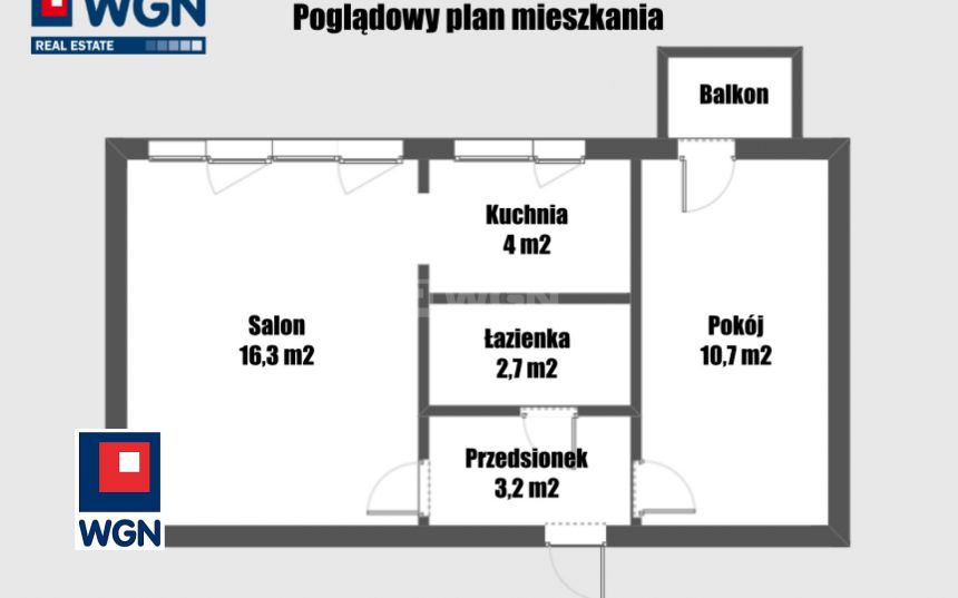 Poznań Stary Grunwald, 407 000 zł, 36.9 m2, z balkonem miniaturka 13