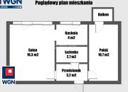 Poznań Stary Grunwald, 407 000 zł, 36.9 m2, z balkonem miniaturka 13