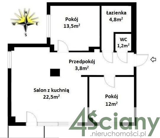 Warszawa Służew, 995 000 zł, 57.8 m2, w bloku miniaturka 13