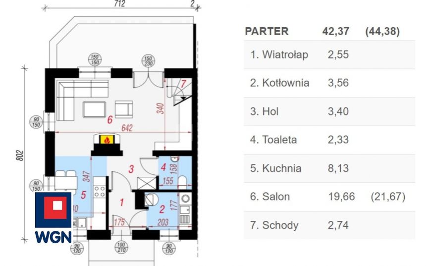 Siemianice, 462 000 zł, 67.88 m2, technologia Ytong miniaturka 11