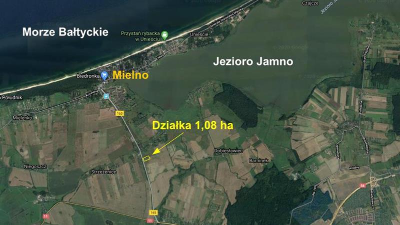 Działka pod domki, 1 ha: Mielno - Strzeżenice miniaturka 2