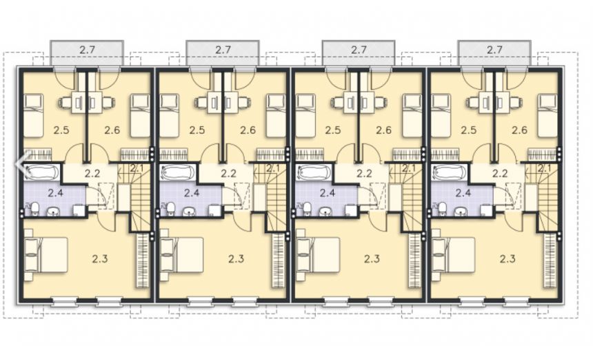 Wykończony Szeregowiec * 110 m2* Psie Pole* miniaturka 14