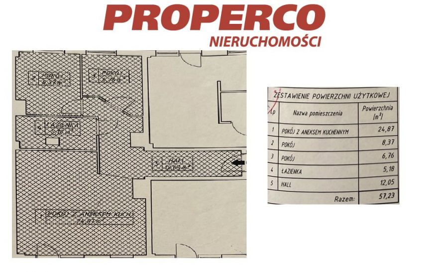 Mieszkanie, 4 pokoje, 57,23 m2, ul. Witosa, Piaski miniaturka 7