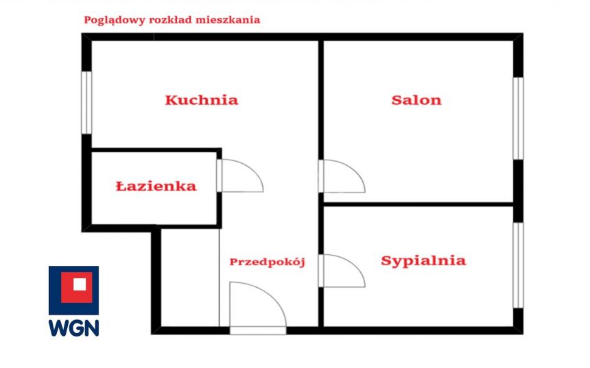 Zawiercie, 240 000 zł, 47.39 m2, kuchnia z oknem miniaturka 7