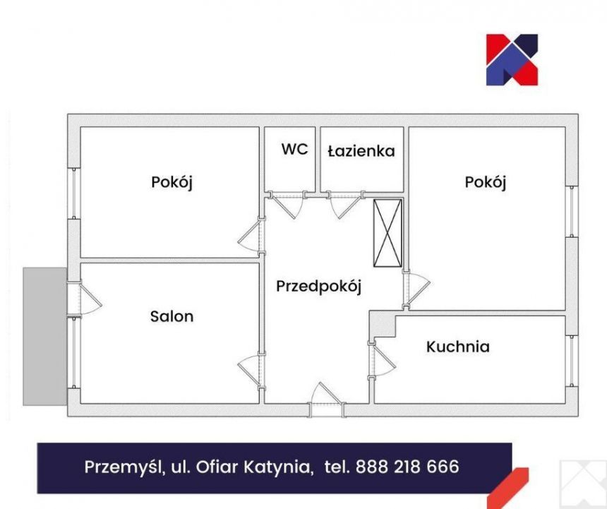 Eleganckie 3 pokojowe mieszkanie z balkonem miniaturka 7
