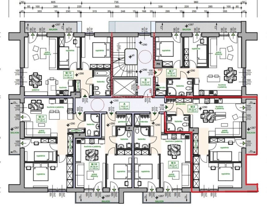 Bochnia nowe mieszkanie 58m2 I piętro miniaturka 3